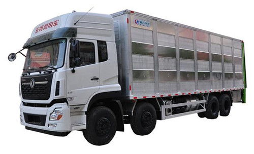 東風(fēng)天龍前四后八9.6米鋁合金畜禽運輸車與吸污車 專業(yè)運輸利器配置詳解